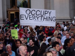 Protesters at Occupy Wall Street