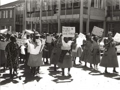 National Women's Day protest at the University of Lesotho