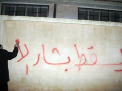 Anti Assad Graffiti on Walls