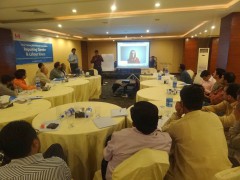 Workshop on gender sensitive reporting and labour laws, in Sialkot Pakistan