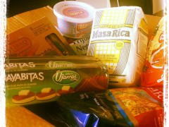 Box of Traditional Costa Rican food items