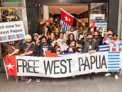 Free West Papua protestors