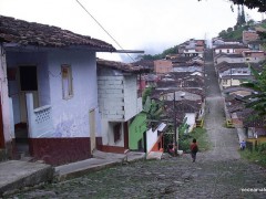 Rural road in Tamesis Antioquia