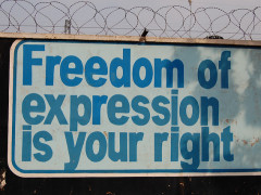 Freedom of expression is your right
